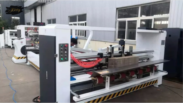 Corrugated Cardboard Automatic Folder Gluer Bundling Carton Box Packing Machine